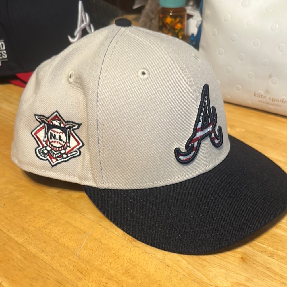 Atlanta braves Independence Day low profile 59fifty hat